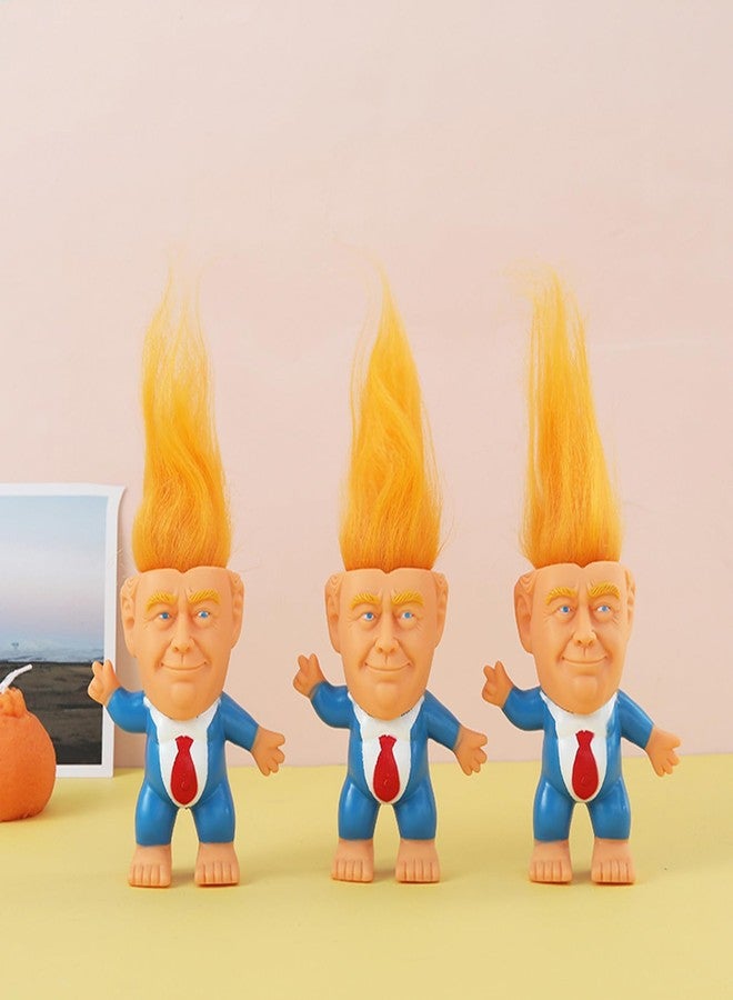 BSMTEBN Donald Trump Toys Cute Rubber Troll Doll Toy Trump 2025 Take America Back, Troll Dolls Great Gifts for Trumps Fans（Red Tie） - Image 3